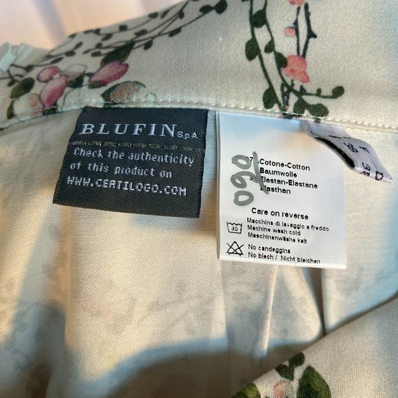 💋 4 FOR $50 / BLUGIRL FOLIES Floral Pleated Mini Skirt (Sz. 8) (EUC) - Picture 7 of 9